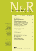 Netzwirtschaften und Recht (N&R)
