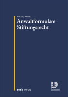 Anwaltformulare Stiftungsrecht