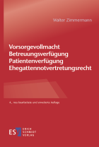 Vorsorgevollmacht Betreuungsverfügung Patientenverfügung Ehegattennotvertretungsrecht
