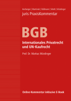 juris PraxisKommentar BGB Band 6 - Internationales Privatrecht und UN-Kaufrecht