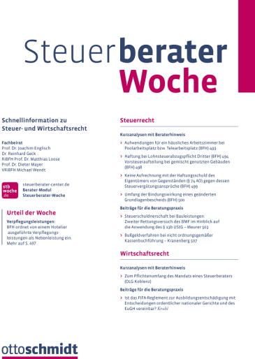  Steuerberater Woche (StBW)