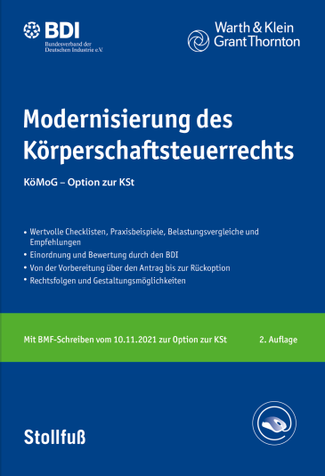  Modernisierung des Körperschaftsteuerrechts